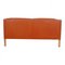 Two Seater 2212 Sofa in Patinated Cognac Leather by Børge Mogensen for Fredericia 4