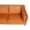 2213 Sofa in Light Patinated Cognac Leather by Børge Mogensen for Fredericia, 1980s 8