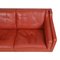 2212 Sofa with Red Patinated Leather by Børge Mogensen for Fredericia, 1980s, Image 7