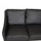 Three Seater 2209 Sofa in Black Bizon Leather by Børge Mogensen for Fredericia 5