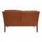 Model 2208 2-Seater Sofa in Brown Leather by Børge Mogensen for Fredericia, 1980s 4