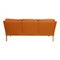 Model 2209 Sofa in Cognac Bison Leather by Børge Mogensen for Fredericia 4