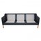 Model 2213 3-Seater Sofa in Leather by Børge Mogensen for Fredericia 7