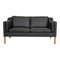 Model 2212 2-Seater Sofa in Leather by Børge Mogensen for Fredericia 1