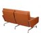 PK-31/2 Sofa in Cognac Aniline Leather by Poul Kjærholm for E. Kold Christensen, Image 3