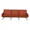 PK-31/3 Sofa in Patinated Cognac Leather by Poul Kjærholm for Kold Christensen, 1970s 1