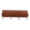 Pk-31/3 Sofa with Patinated Brown Leather by Poul Kjærholm for Kold Christensen, 1970s 4