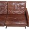 Brown Patinated Leather Pk-31/3 Sofa by Poul Kjærholm, 1970s 7