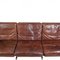 Brown Patinated Leather Pk-31/3 Sofa by Poul Kjærholm, 1970s, Image 6