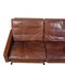 Brown Patinated Leather Pk-31/3 Sofa by Poul Kjærholm, 1970s 5