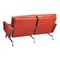 Red Brown Patinated Leather Pk-31/2 Sofa by Poul Kjærholm for Fritz Hansen, 1990s 3