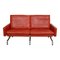 Pk-31/2 Sofa in Patinated Red-Brown Leather by Poul Kjærholm for Fritz Hansen, 1990s, Image 1