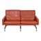 Kold Christensen with Cognac Leather Pk-31/2 Sofa by Poul Kjærholm, 1970s, Image 1