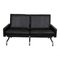 Pk-31/2 2-Seater Sofa in Black Aniline Leather by Poul Kjærholm for E. Kold Christensen, 1960s 1