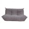 Togo Sofa Set in Grey Fabric by Michel Ducaroy for Ligne Roset, 1970s, Set of 3, Image 5