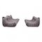 Togo Sofa Set in Grey Fabric by Michel Ducaroy for Ligne Roset, 1970s, Set of 3 3