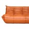 Togo 3-Seater Sofa in Cognac Classic Leather by Michel Ducaroy for Ligne Roset, 1970s, Image 2