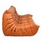 Togo 3-Seater Sofa in Cognac Classic Leather by Michel Ducaroy for Ligne Roset, 1970s, Image 5