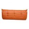 Togo 3-Seater Sofa in Cognac Classic Leather by Michel Ducaroy for Ligne Roset, 1970s, Image 6