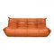 Togo 3-Seater Sofa in Cognac Classic Leather by Michel Ducaroy for Ligne Roset, 1970s 1