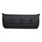Togo 3-Seater Sofa in Black Leather by Michel Ducaroy for Ligne Roset, 1970s 6