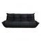 Togo 3-Seater Sofa in Black Leather by Michel Ducaroy for Ligne Roset, 1970s, Image 1