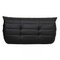 Togo 2-Seater Sofa in Black Leather by Michel Ducaroy for Ligne Roset, 1970s, Image 3