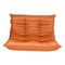 Divano a due posti Togo in pelle color cognac di Michel Ducaroy per Ligne Roset, anni '70, Immagine 3