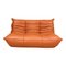 Divano a due posti Togo in pelle color cognac di Michel Ducaroy per Ligne Roset, anni '70, Immagine 1