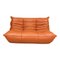Togo 2-Seater Sofa in Cognac Classic Leather by Michel Ducaroy for Ligne Roset, 1970s 1