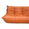 Divano a due posti Togo in pelle color cognac di Michel Ducaroy per Ligne Roset, anni '70, Immagine 2