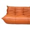 Togo 2-Seater Sofa in Cognac Classic Leather by Michel Ducaroy for Ligne Roset, 1970s 2
