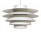 Verona Pendant Lamp in White Lacquered Aluminum by Svend Middelboe for Lyfa 2