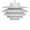 Verona Pendant Lamp in White Lacquered Aluminum by Svend Middelboe for Lyfa 1