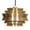 Pendant Lamp in Brass Shade & White Lacquered Aluminium by Carl Thore 2