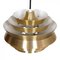 Pendant Lamp in Brass Shade & White Lacquered Aluminium by Carl Thore, Image 3