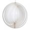 Moon Pendant Lamp in White Plastic by Verner Panton for Louis Poulsen, 1960s, Image 3