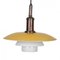 Yellow and White Pendant Lamp by Poul Henningsen for Louis Poulsen, 1940s 3