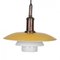 Yellow and White Pendant Lamp by Poul Henningsen for Louis Poulsen, 1940s, Image 3