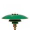 Green Ph-3/2 Table Lamp in Brass by Poul Henningsen for Louis Poulsen, 1970s 2