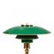 Lampada da tavolo Ph-3/2 verde in ottone di Poul Henningsen per Louis Poulsen, anni '70, Immagine 2