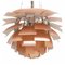 Lampada da soffitto Artichoke in rame di Poul Henningsen per Louis Poulsen, Immagine 3