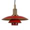 Red Anniversary 3/2 Pendant Lamp by Poul Henningsen for Louis Poulsen, 1980s, Image 2