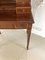 Antique Victorian Inlaid Mahogany Freestanding Desk, 1880s, Image 9