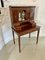 Antique Victorian Inlaid Mahogany Freestanding Desk, 1880s, Image 2