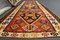 Vintage Turkish Orange, Brown and Green Wool Area Rug 10