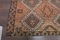 Vintage Turkish Neutral Wool Runner Rug 6