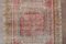 Turkish Distressed Red, Beige and Brown Runner Rug 4