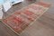 Turkish Distressed Red, Beige and Brown Runner Rug, Image 3