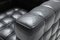 Kubus 8020 Sofa Set aus dunkelbraunem Leder von Josef Hoffmann für Wittmann, 3er Set 14
